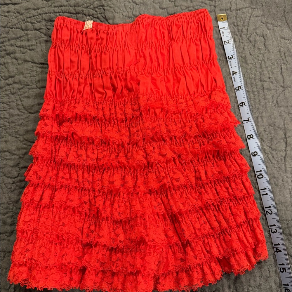Vintage Malco Modes gathered N25 S Women's Panties petti pants red
